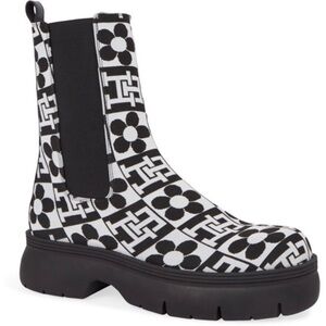 TOMMY HILFIGER TH X RICHARD QUINN MONOGRAM CHELSEA BOOTS